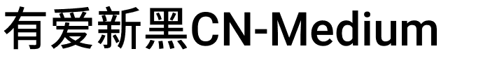 有爱新黑CN-Medium.ttf字体转换器图片