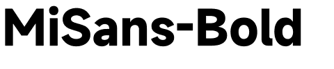 小米MiSans-Bold.ttf字体转换器图片