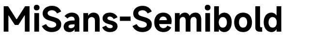 小米MiSans-Semibold.ttf字体转换器图片