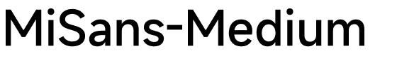 小米MiSans-Medium.ttf字体转换器图片