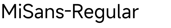 小米MiSans-Regular.ttf字体转换器图片