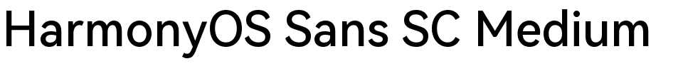 鸿蒙 Sans SC Medium.ttf字体转换器图片