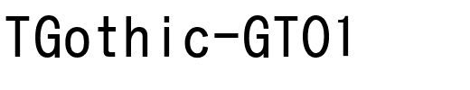 TGothic-GT01.ttc字体转换器图片